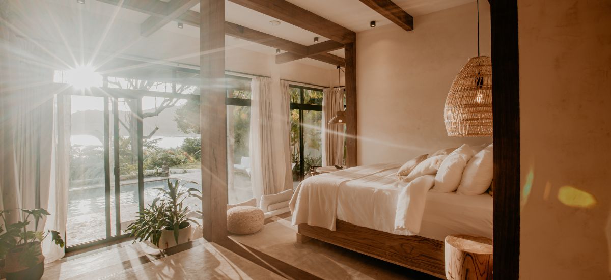 Romantic oceanfront suite