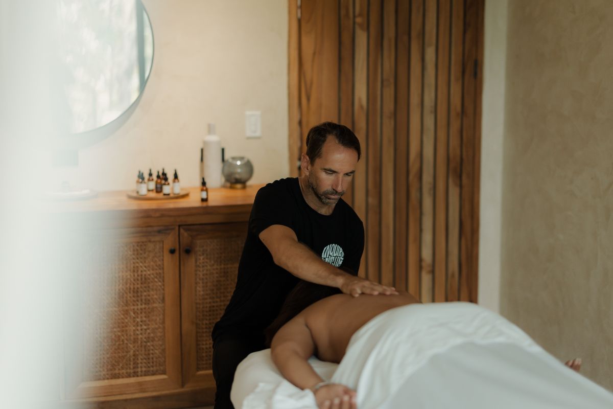 Male massage therapist