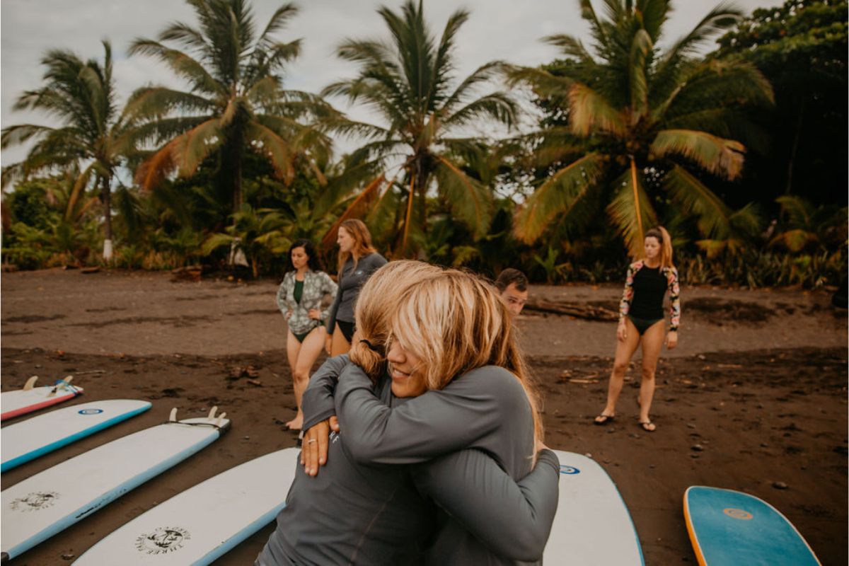 Women's surf retreat